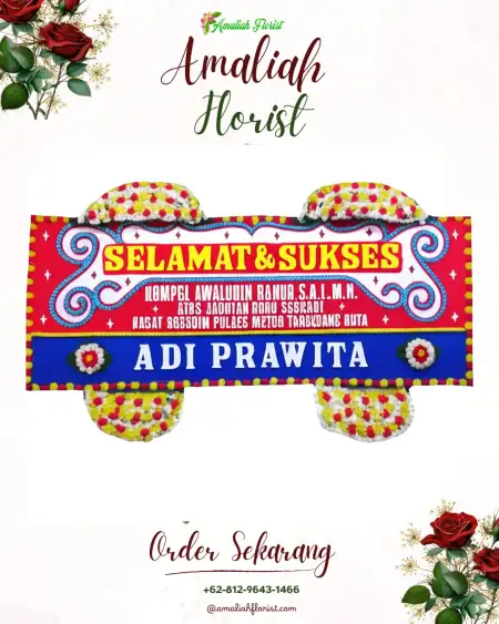 Papan Bunga Ucapan Selamat Taba Jemekeh